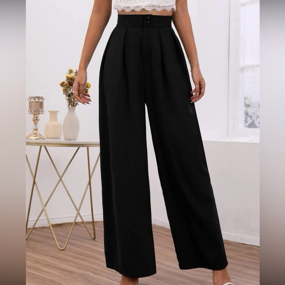 Wide leg dress pants